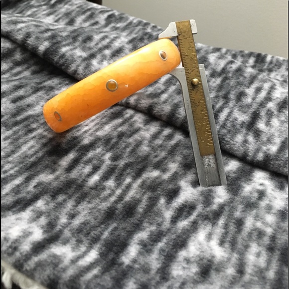 Orange Chalcedony Natural Gem Stone Bangle - Picture 5 of 11